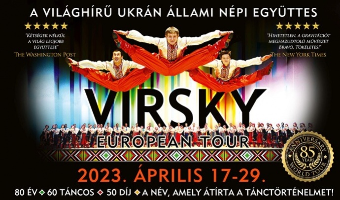 VIRSKY országos turné 2023 - Jegyek és turné állomások itt!